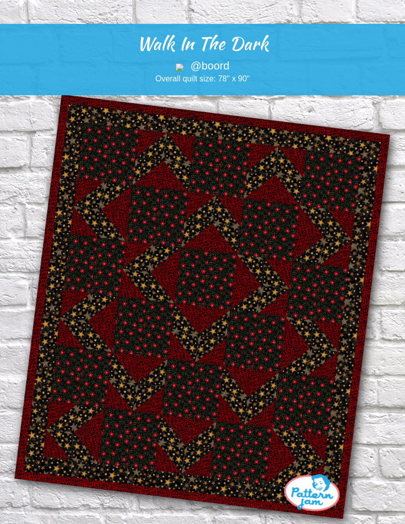 walk in the dark - custom quilt designed by &#64;boord using PatternJam quilt design software