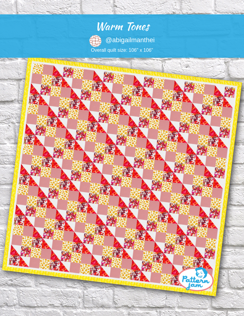 Warm Tones - custom quilt designed by &#64;abigailmanthei using PatternJam quilt design software