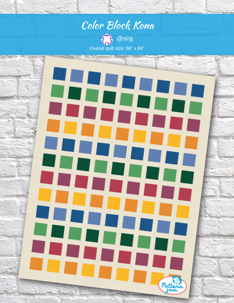 color block kona - custom quilt designed by &#64;scg using PatternJam quilt design software