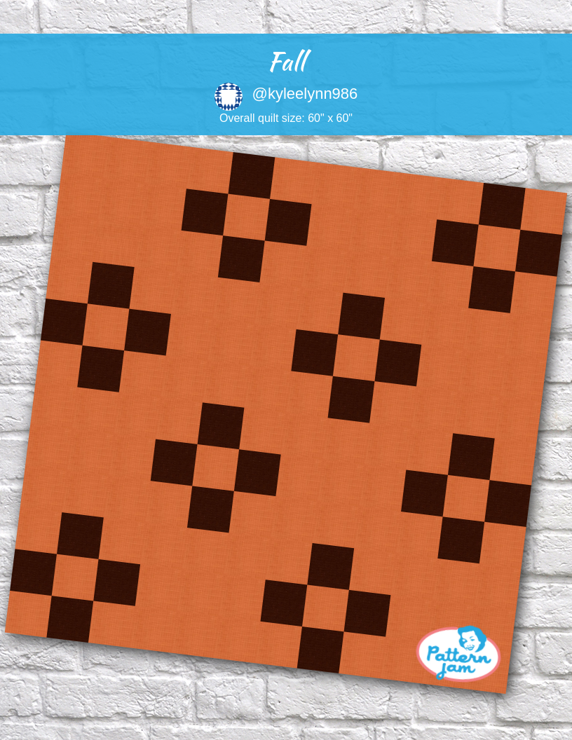 Fall - custom quilt designed by &#64;kyleelynn986 using PatternJam quilt design software