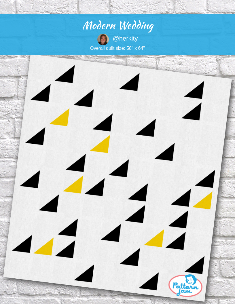 Modern Wedding - custom quilt designed by &#64;herkity using PatternJam quilt design software