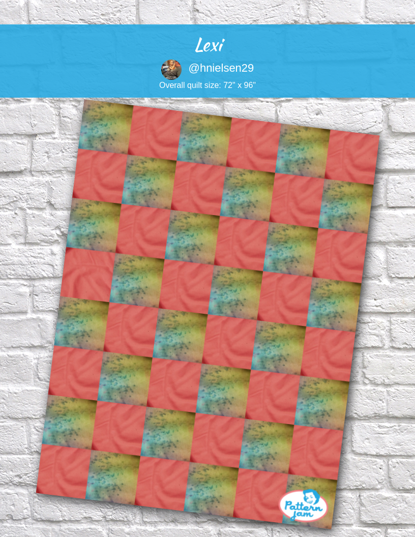 lexi - custom quilt designed by &#64;hnielsen29 using PatternJam quilt design software