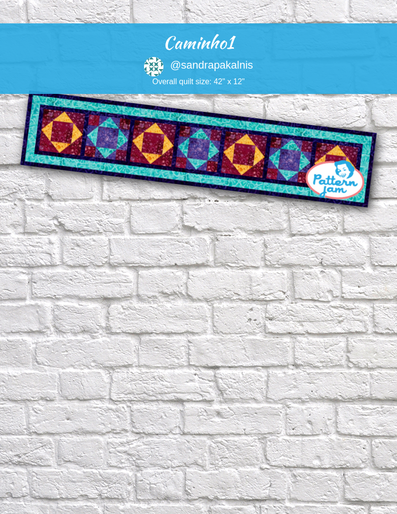 caminho1 - custom quilt designed by &#64;sandrapakalnis using PatternJam quilt design software