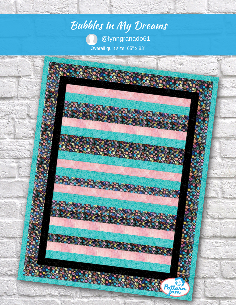 Bubbles In My Dreams - custom quilt designed by &#64;lynngranado61 using PatternJam quilt design software