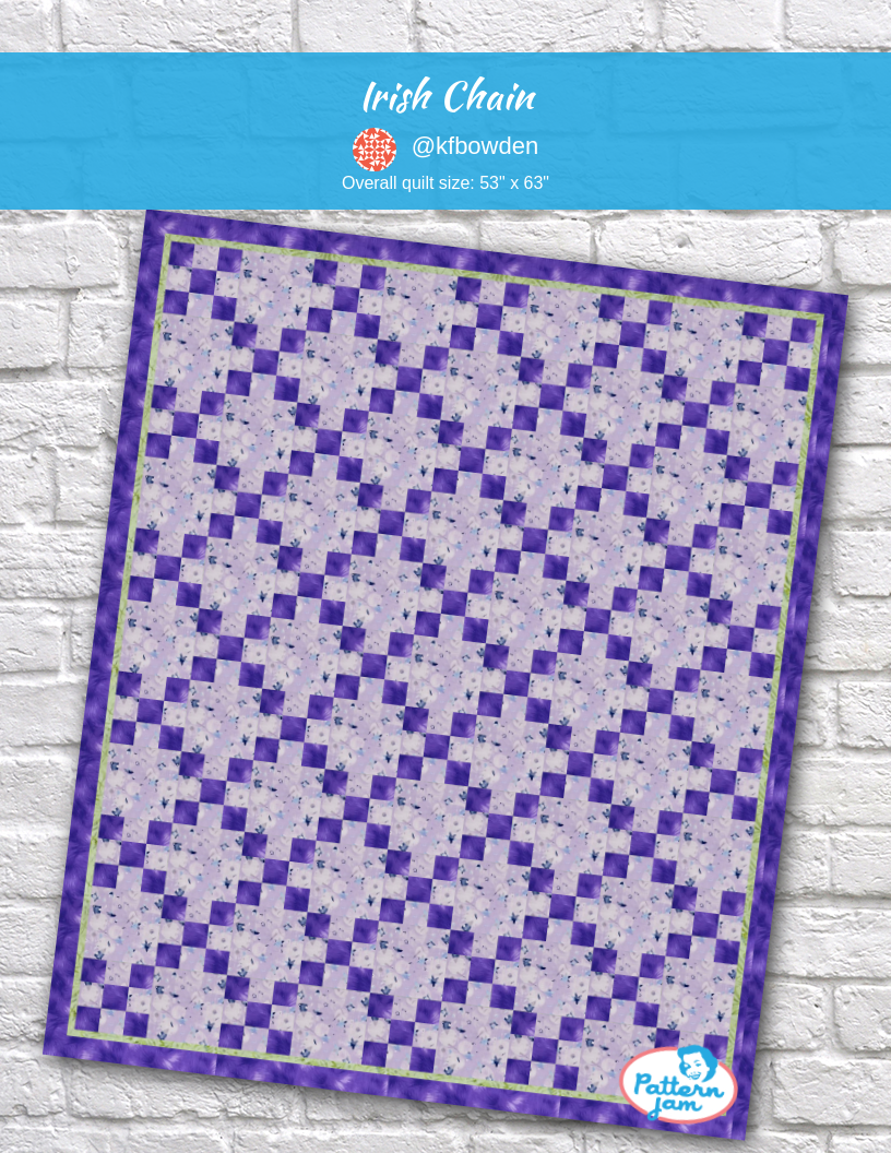 Irish Chain - custom quilt designed by &#64;kfbowden using PatternJam quilt design software