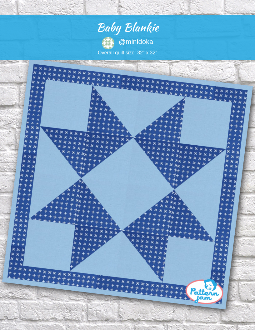 Baby Blankie - custom quilt designed by &#64;minidoka using PatternJam quilt design software
