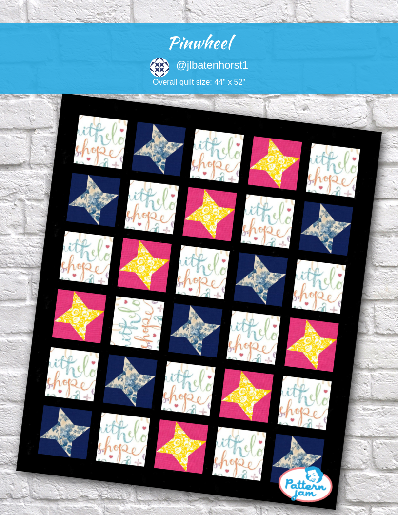 pinwheel - custom quilt designed by &#64;jlbatenhorst1 using PatternJam quilt design software