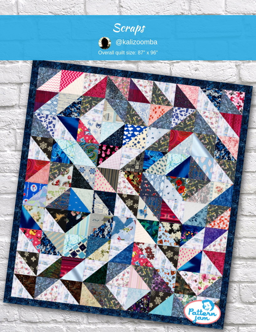 scraps - custom quilt designed by &#64;kalizoomba using PatternJam quilt design software