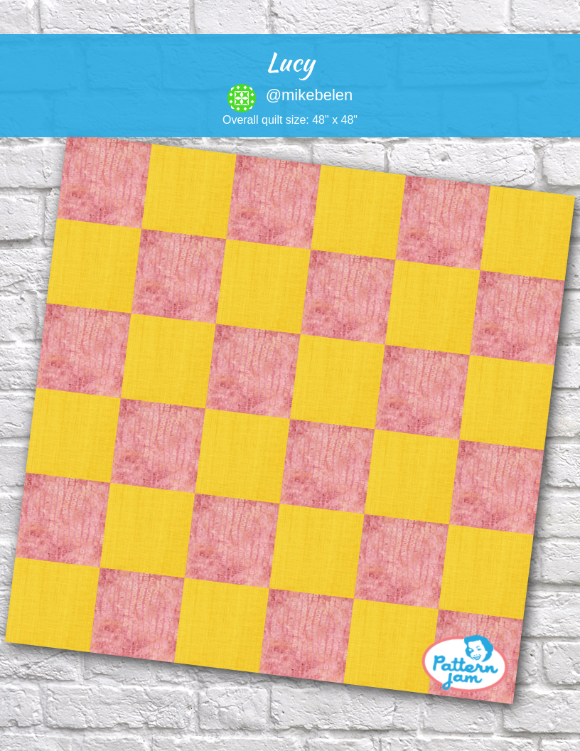 lucy - custom quilt designed by &#64;mikebelen using PatternJam quilt design software