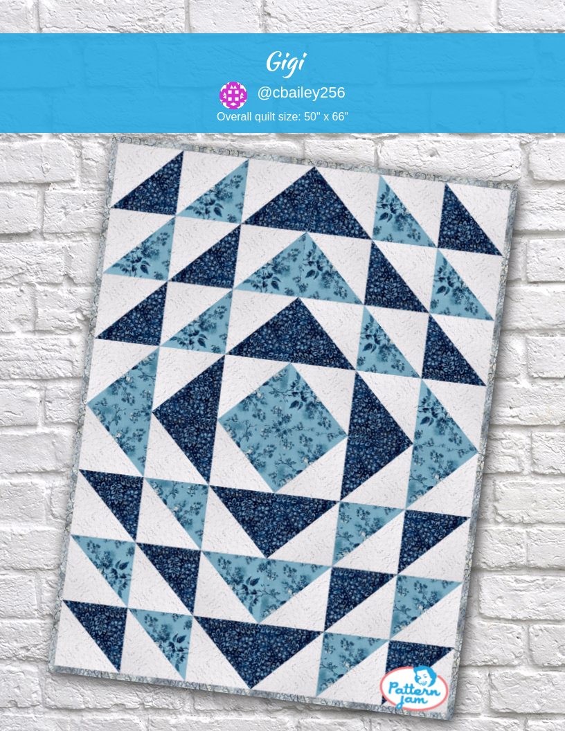 Gigi - custom quilt designed by &#64;cbailey256 using PatternJam quilt design software