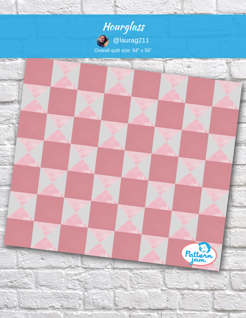 Hourglass - custom quilt designed by &#64;laurag211 using PatternJam quilt design software