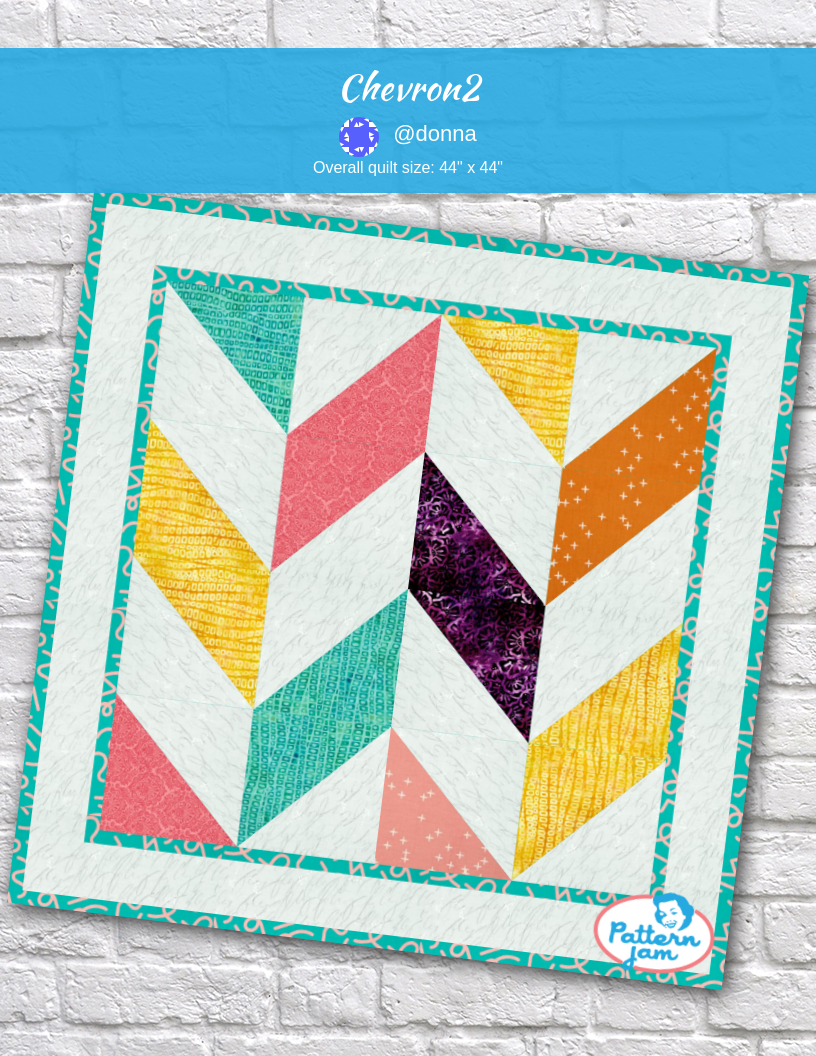 chevron2 - custom quilt designed by &#64;donna using PatternJam quilt design software