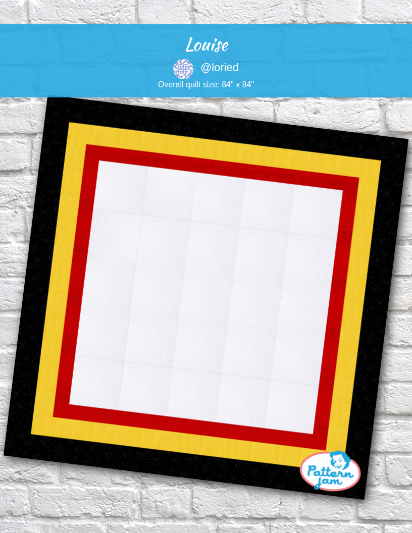 louise - custom quilt designed by &#64;loried using PatternJam quilt design software