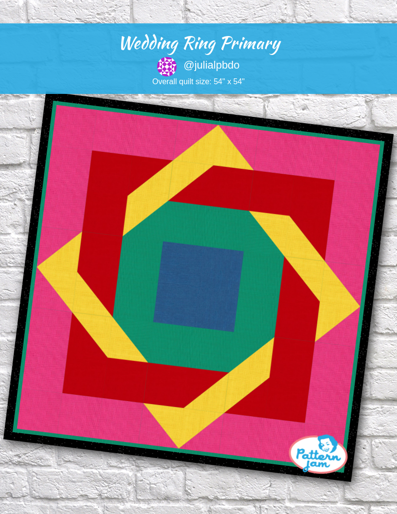 wedding ring primary - custom quilt designed by &#64;julialpbdo using PatternJam quilt design software