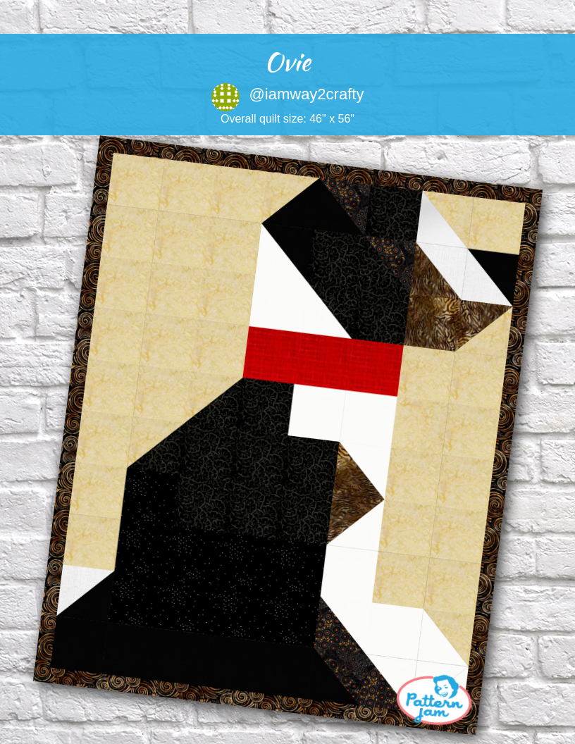 Ovie - custom quilt designed by &#64;iamway2crafty using PatternJam quilt design software