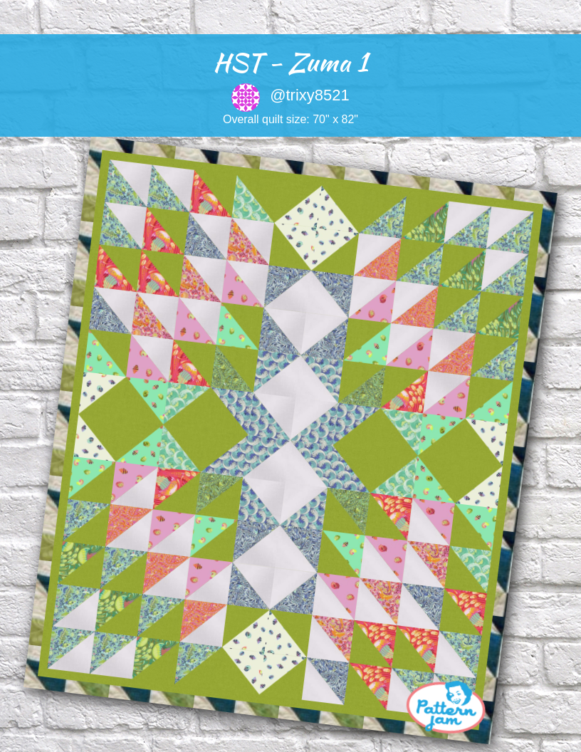 HST - Zuma 1 - custom quilt designed by &#64;trixy8521 using PatternJam quilt design software