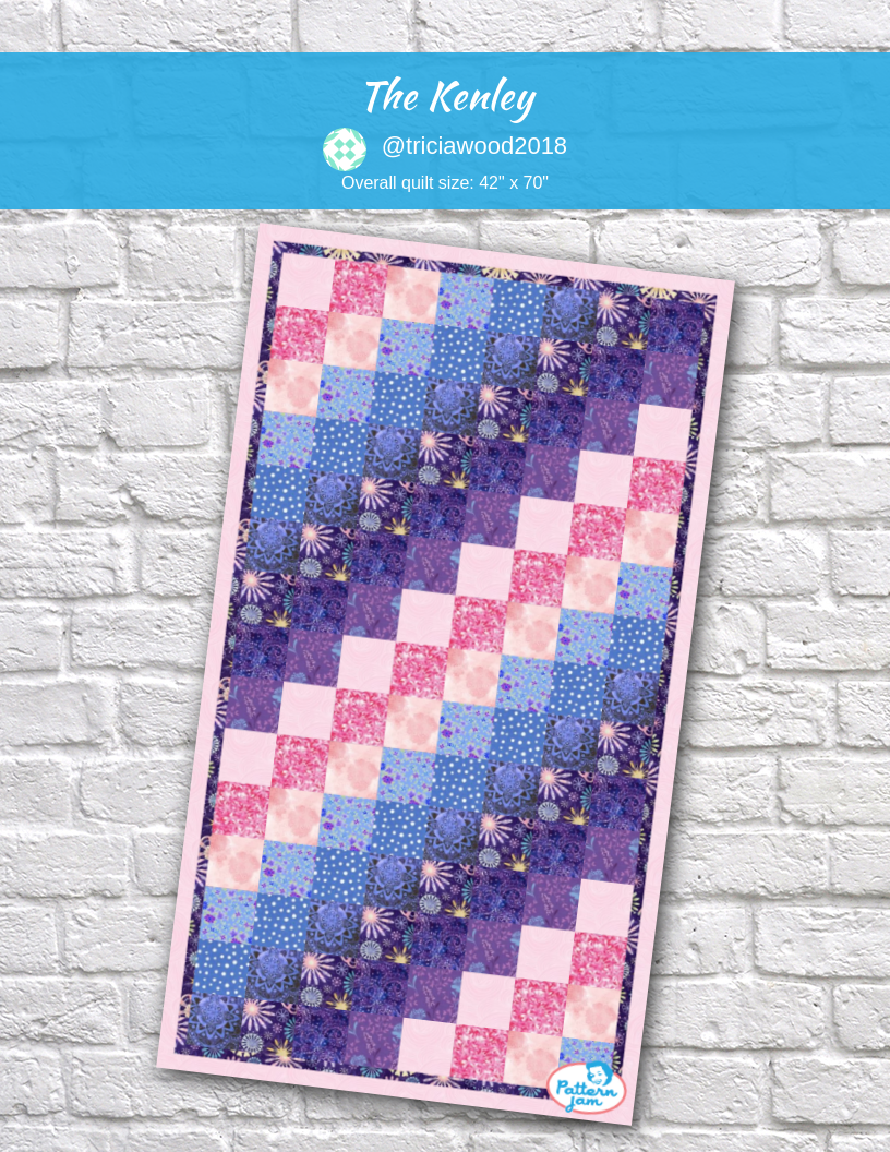 The Kenley - custom quilt designed by &#64;triciawood2018 using PatternJam quilt design software