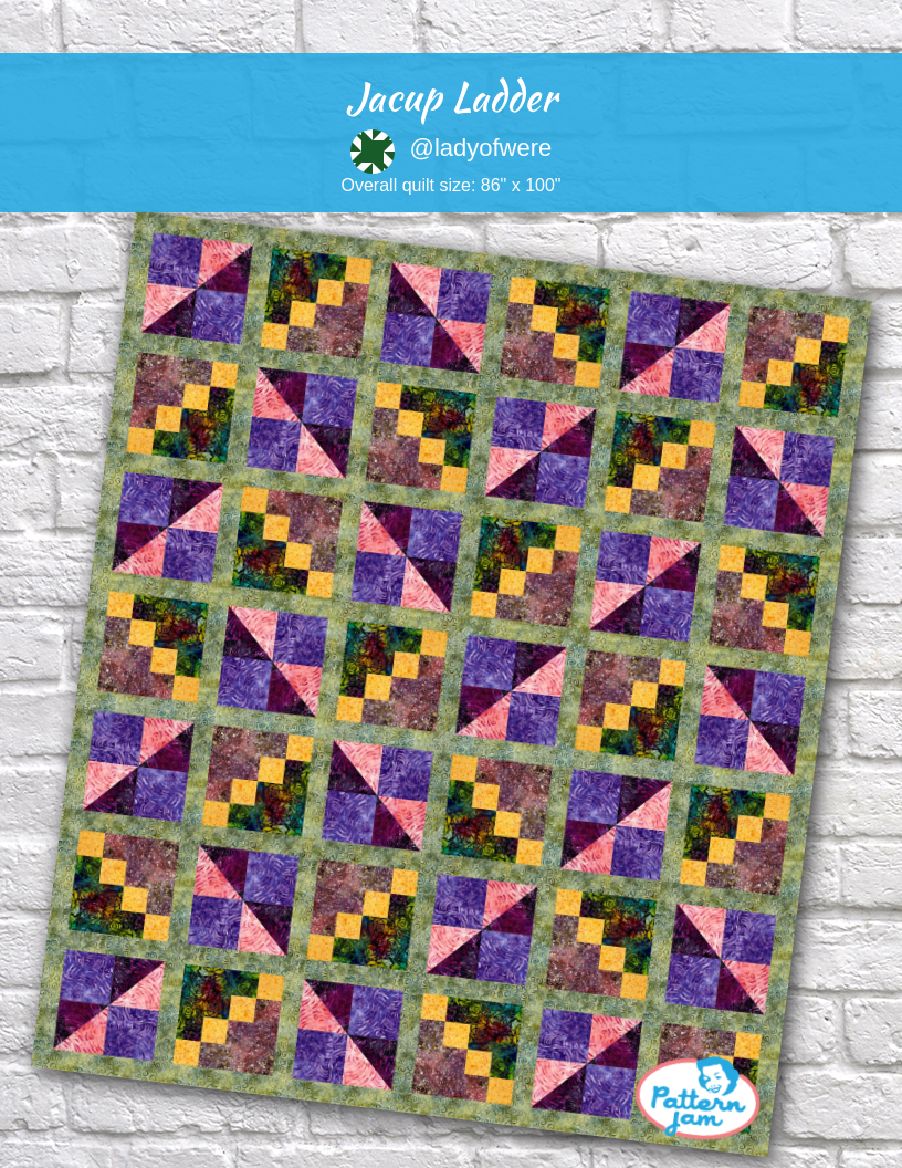 jacup ladder - custom quilt designed by &#64;ladyofwere using PatternJam quilt design software