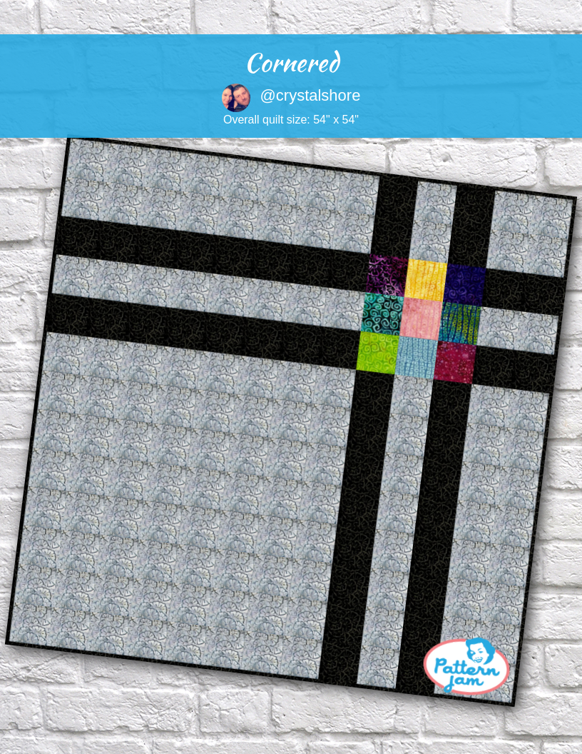 Cornered - custom quilt designed by &#64;crystalshore using PatternJam quilt design software