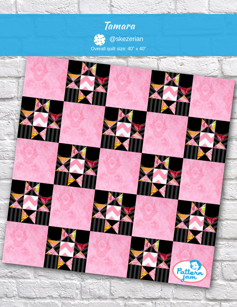 tamara - custom quilt designed by &#64;skezerian using PatternJam quilt design software