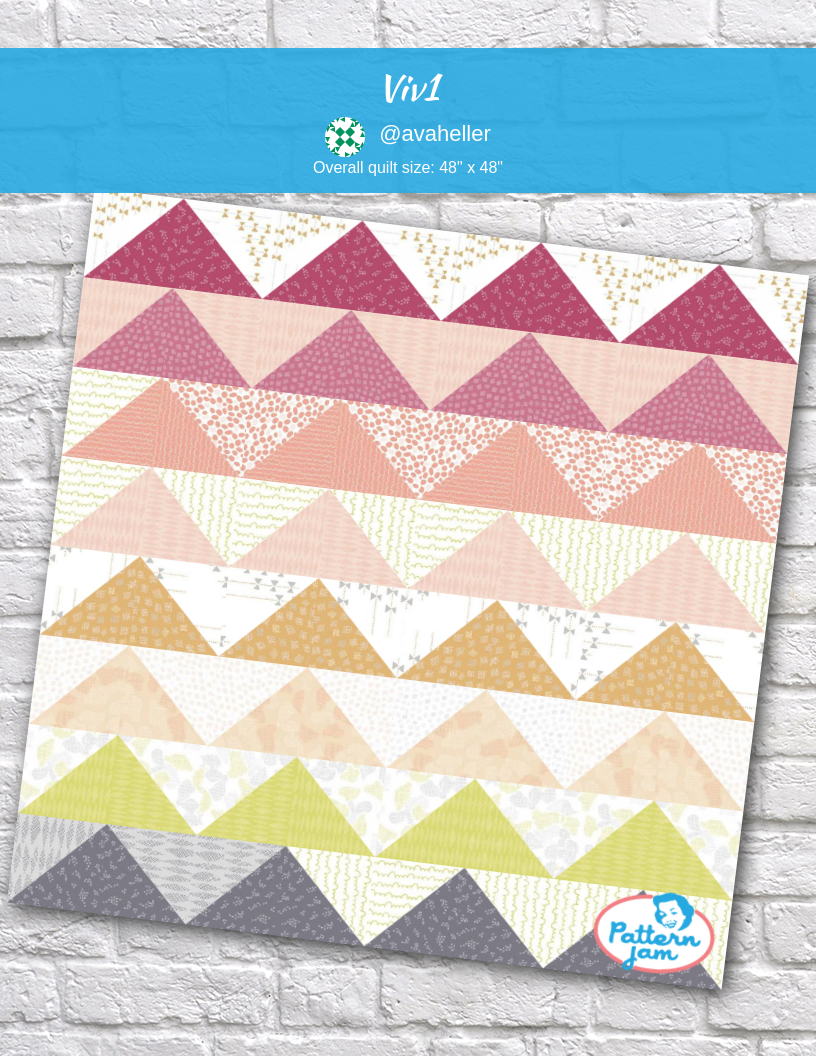 viv1 - custom quilt designed by &#64;avaheller using PatternJam quilt design software