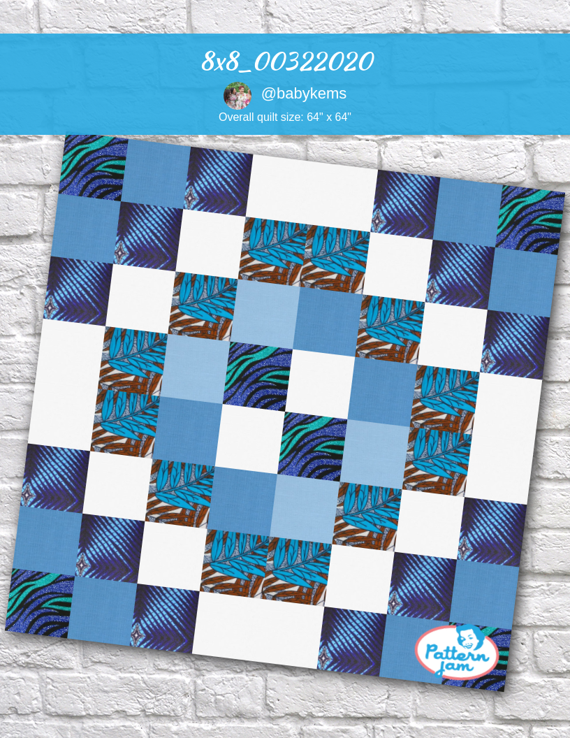 8x8_00322020 - custom quilt designed by &#64;babykems using PatternJam quilt design software