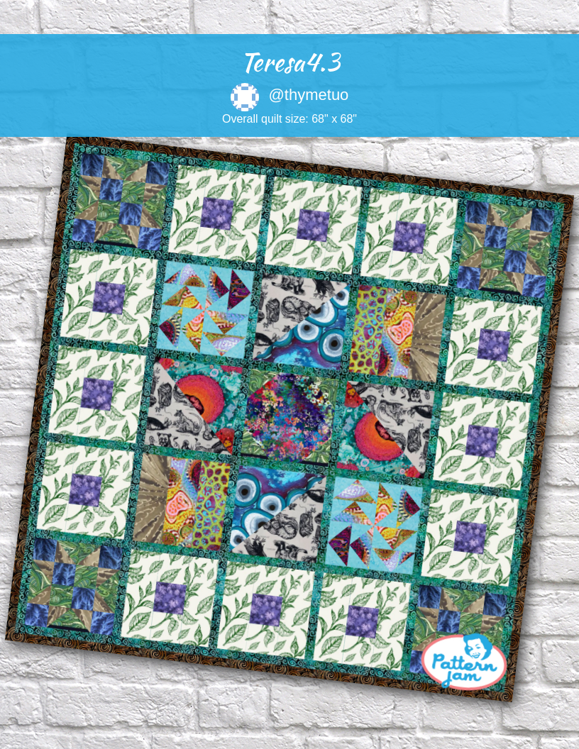 Teresa4.3 - custom quilt designed by &#64;thymetuo using PatternJam quilt design software