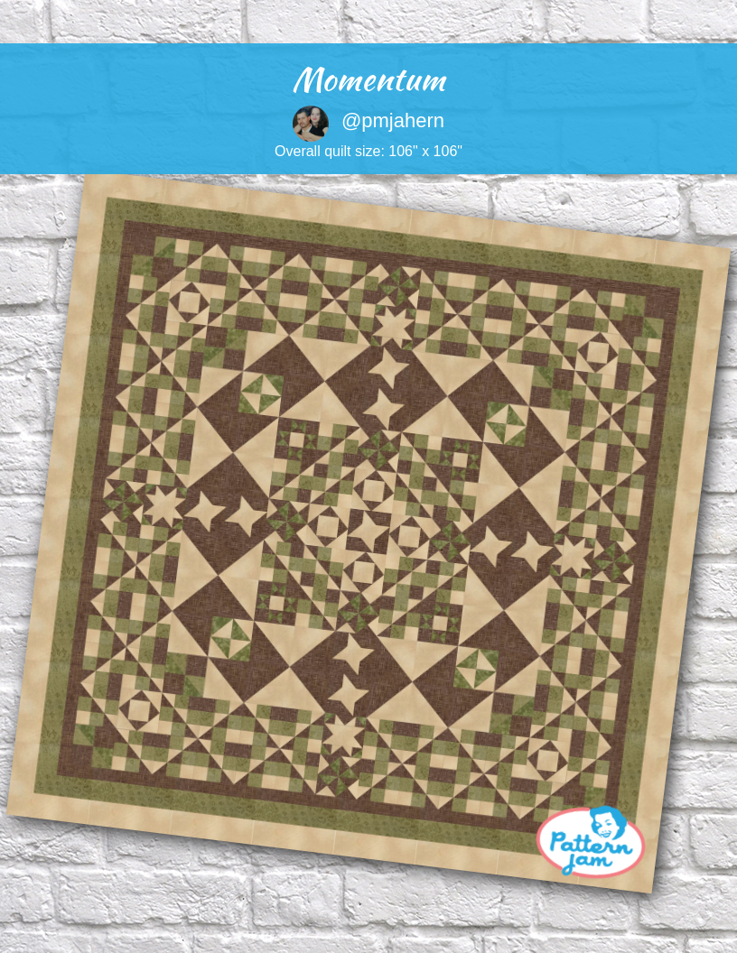 Momentum - custom quilt designed by &#64;pmjahern using PatternJam quilt design software