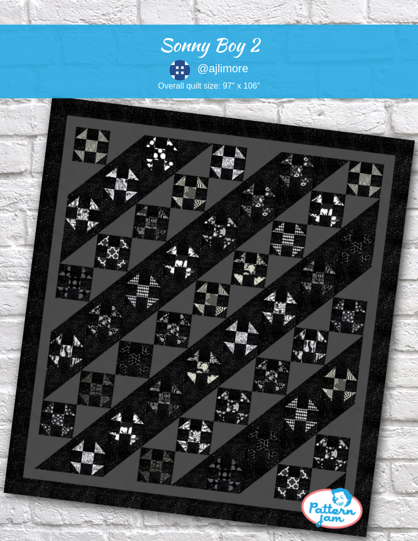 Sonny Boy 2 - custom quilt designed by &#64;ajlimore using PatternJam quilt design software