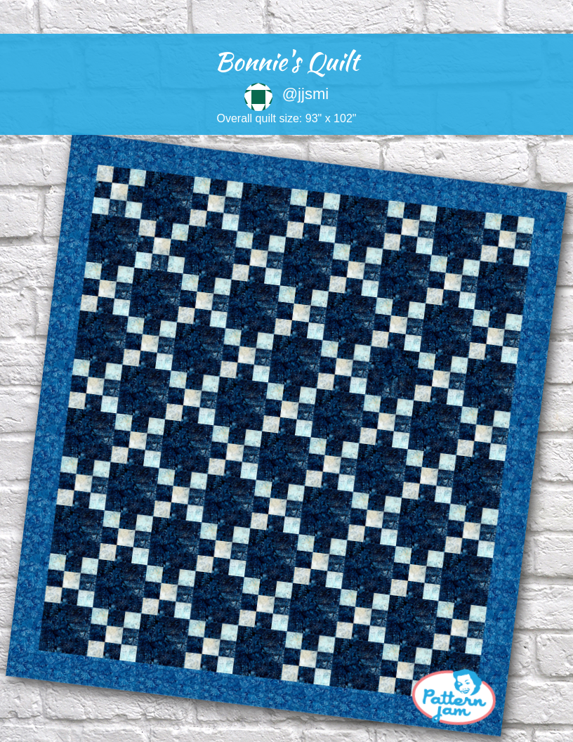 Bonnie's Quilt - custom quilt designed by &#64;jjsmi using PatternJam quilt design software