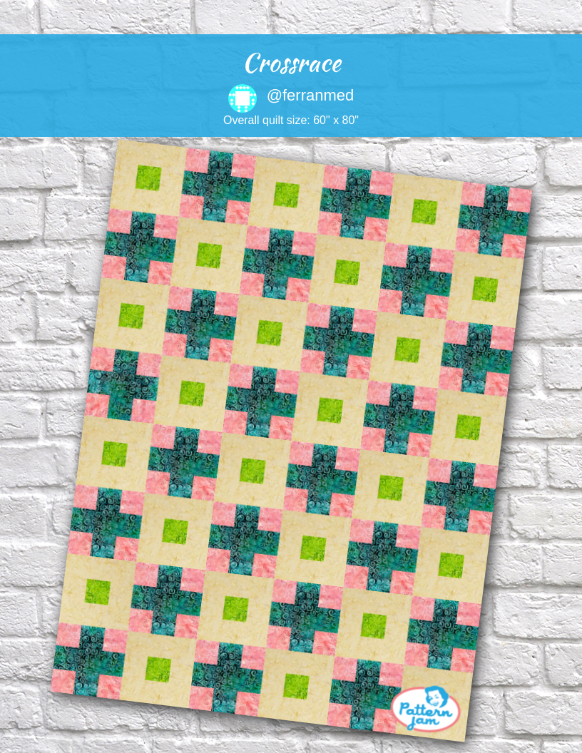 crossrace - custom quilt designed by &#64;ferranmed using PatternJam quilt design software