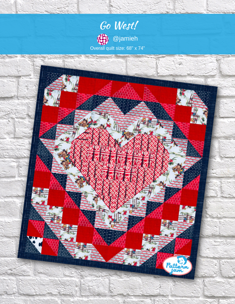 Go West! - custom quilt designed by &#64;jamieh using PatternJam quilt design software