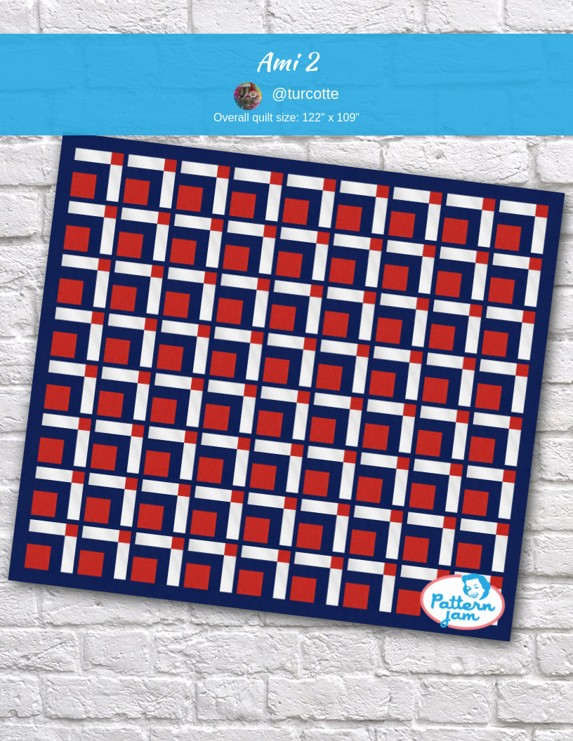 Ami 2 - custom quilt designed by &#64;turcotte using PatternJam quilt design software