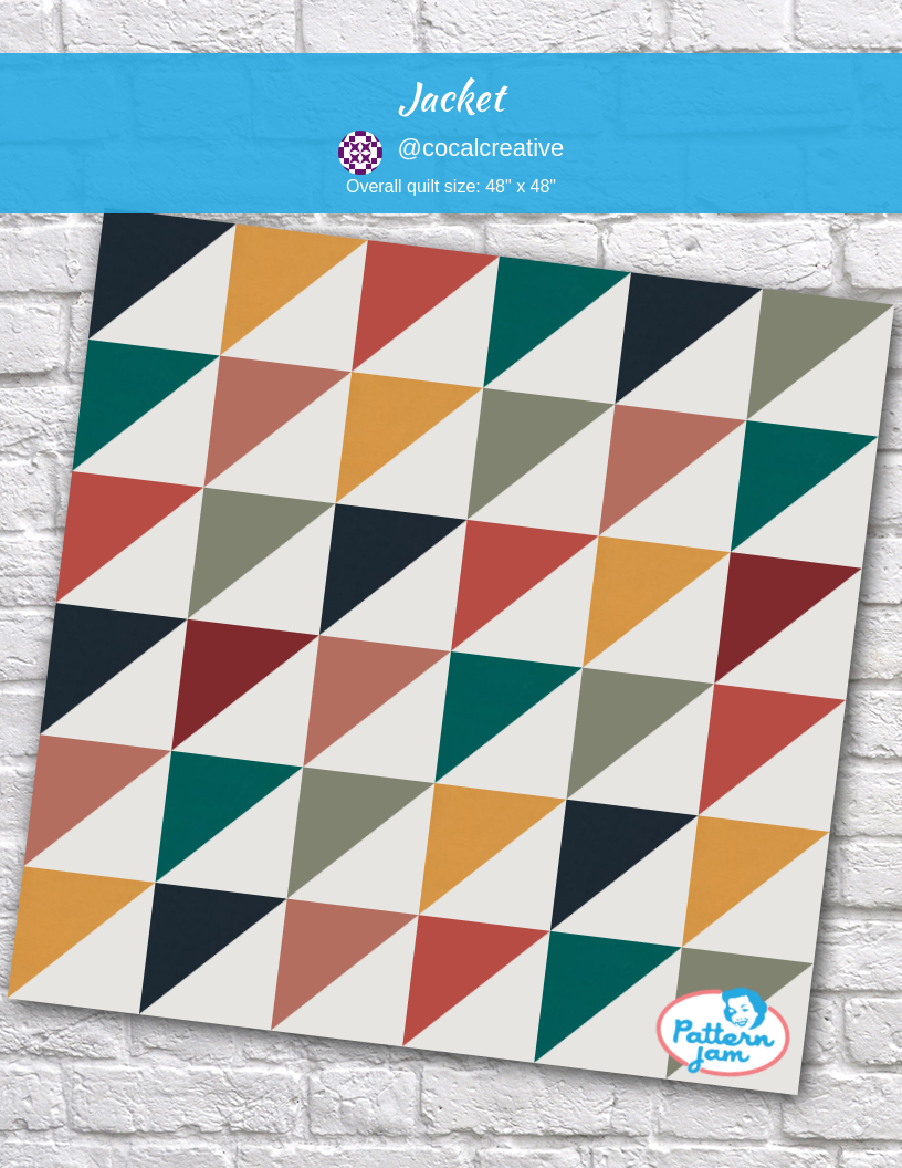 Jacket - custom quilt designed by &#64;cocalcreative using PatternJam quilt design software