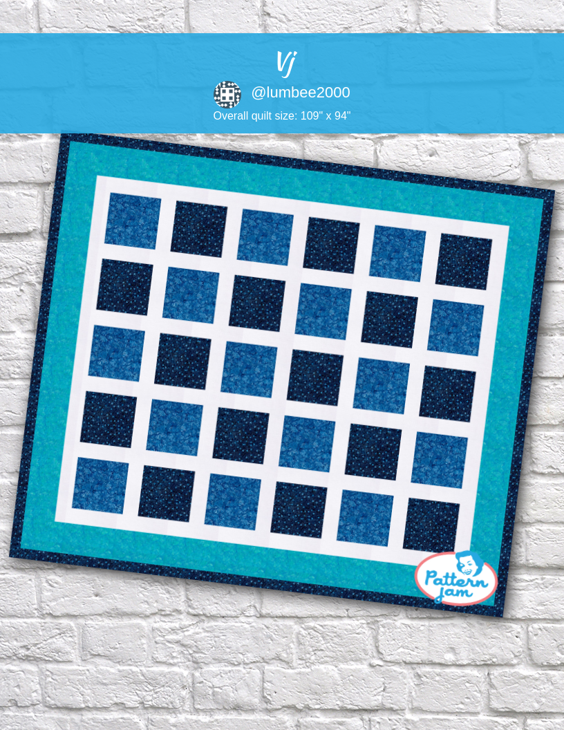 vj - custom quilt designed by &#64;lumbee2000 using PatternJam quilt design software