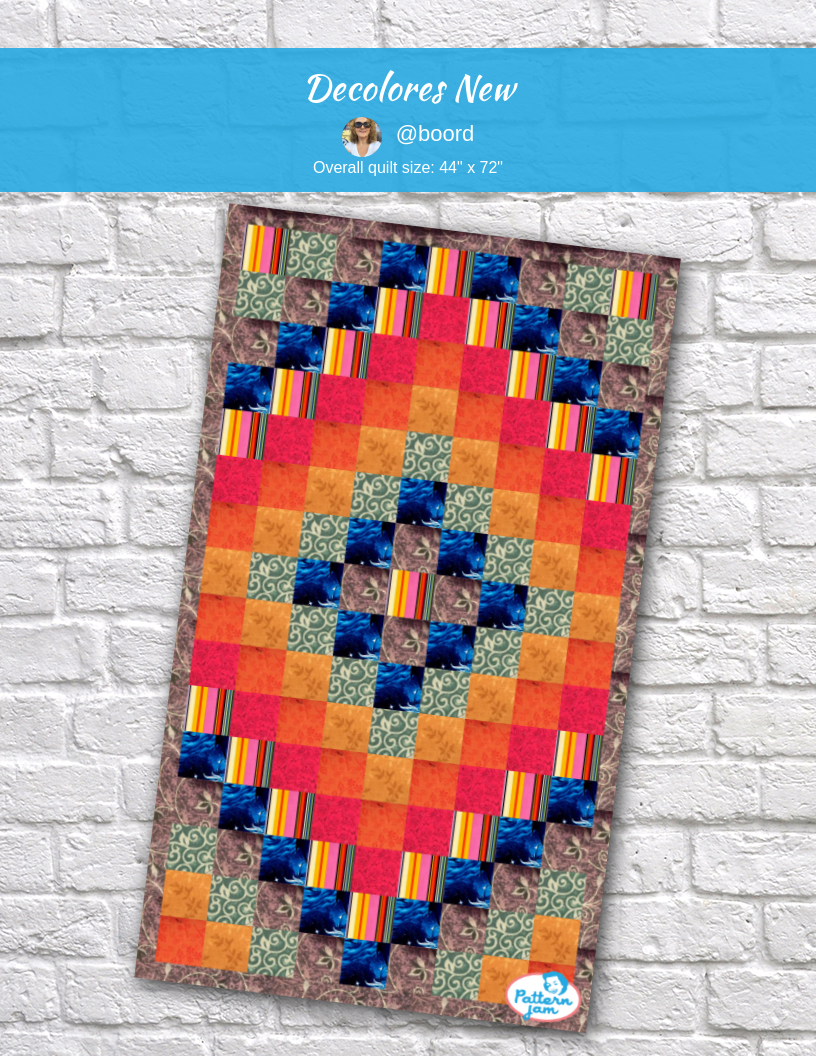 decolores new - custom quilt designed by &#64;boord using PatternJam quilt design software