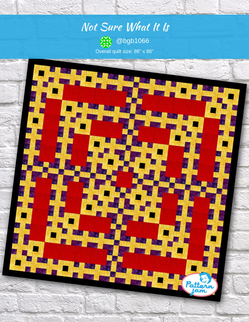 not sure what it is - custom quilt designed by &#64;bgb1066 using PatternJam quilt design software