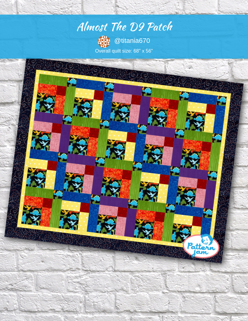 almost the d9 patch - custom quilt designed by &#64;titania670 using PatternJam quilt design software