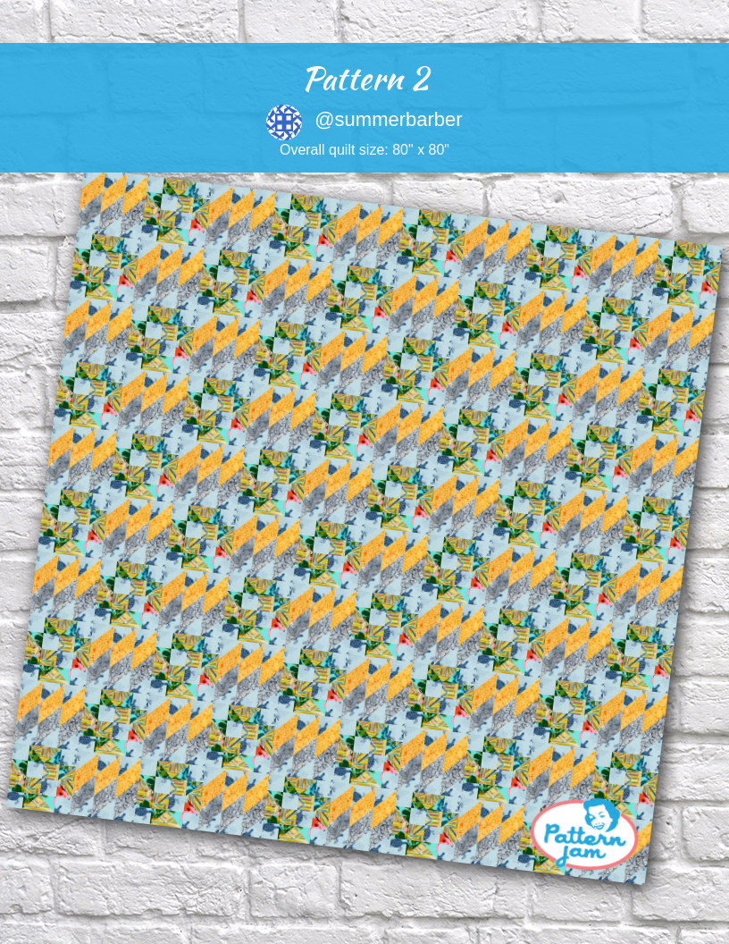pattern 2 - custom quilt designed by &#64;summerbarber using PatternJam quilt design software