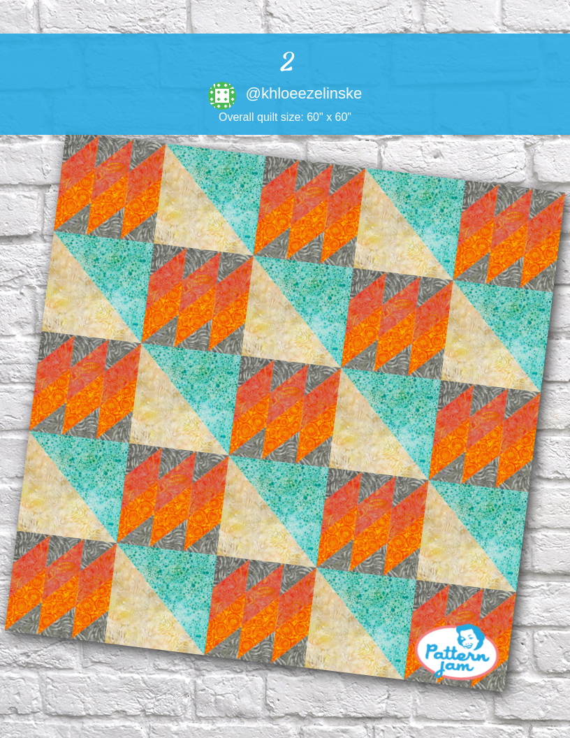 2 - custom quilt designed by &#64;khloeezelinske using PatternJam quilt design software