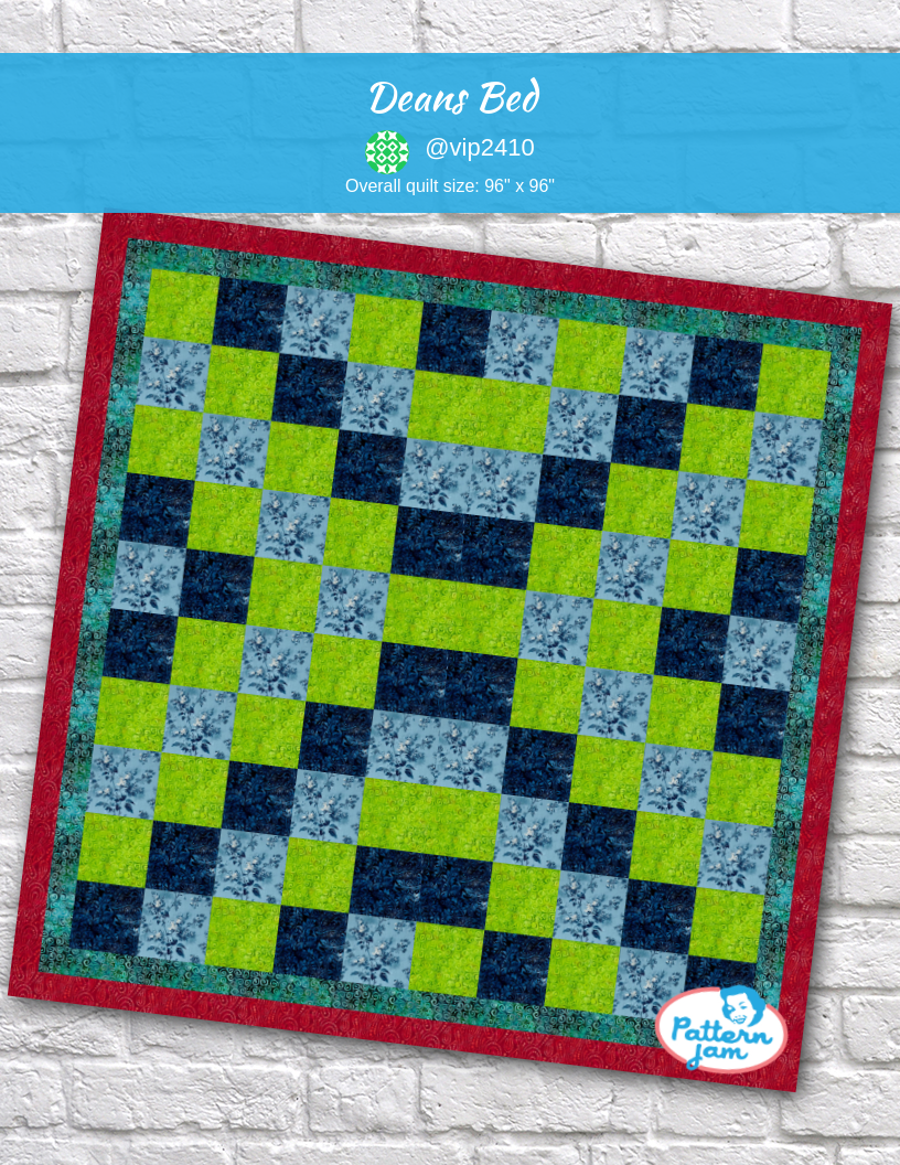 Deans bed - custom quilt designed by &#64;vip2410 using PatternJam quilt design software