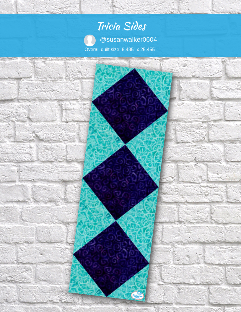 tricia sides - custom quilt designed by &#64;susanwalker0604 using PatternJam quilt design software