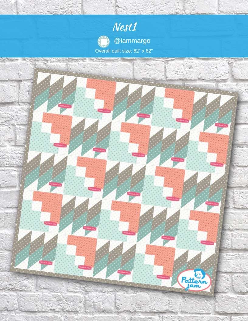 nest1 - custom quilt designed by &#64;iammargo using PatternJam quilt design software