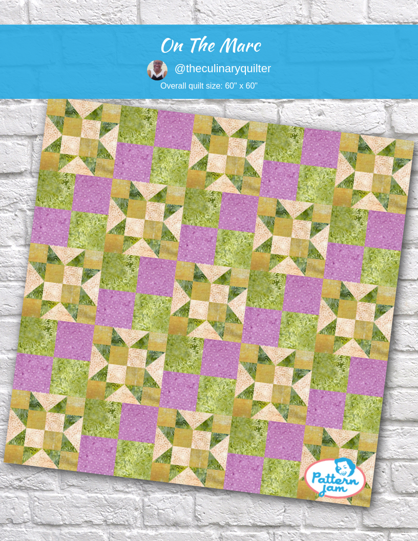 On the Marc - custom quilt designed by &#64;theculinaryquilter using PatternJam quilt design software