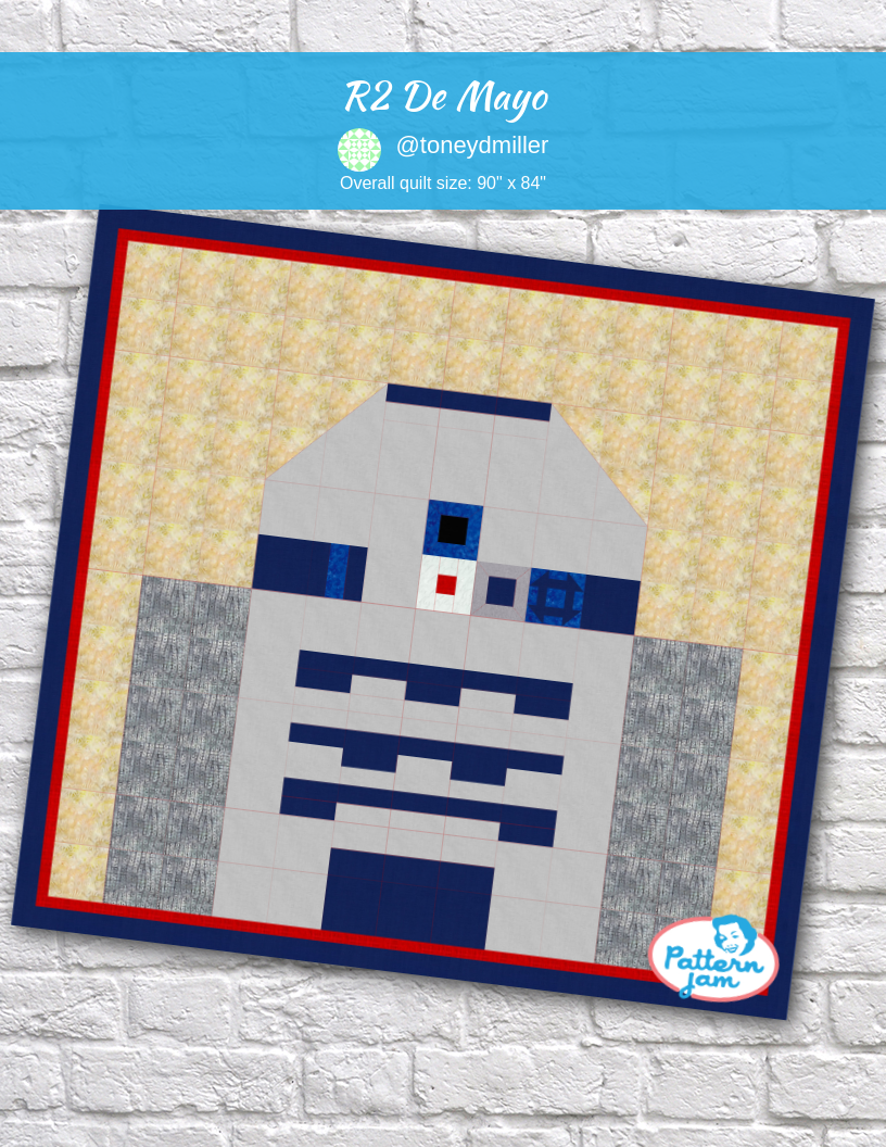 R2 De Mayo - custom quilt designed by &#64;toneydmiller using PatternJam quilt design software