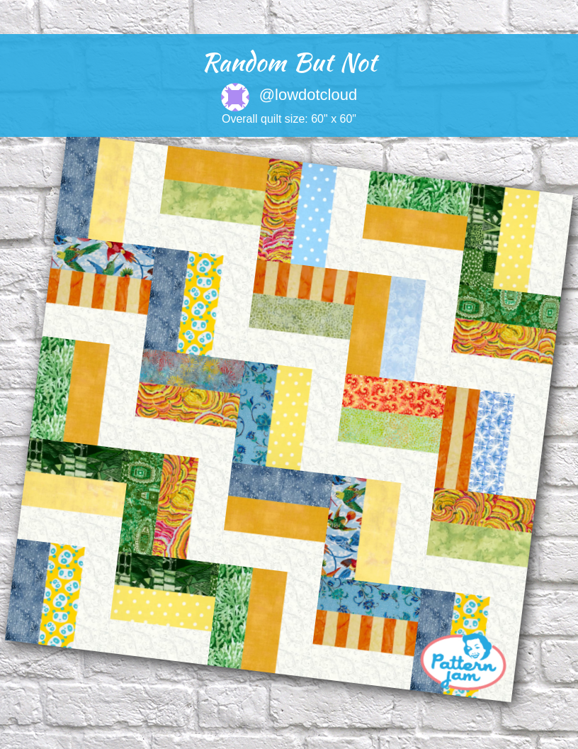 Random but not - custom quilt designed by &#64;lowdotcloud using PatternJam quilt design software