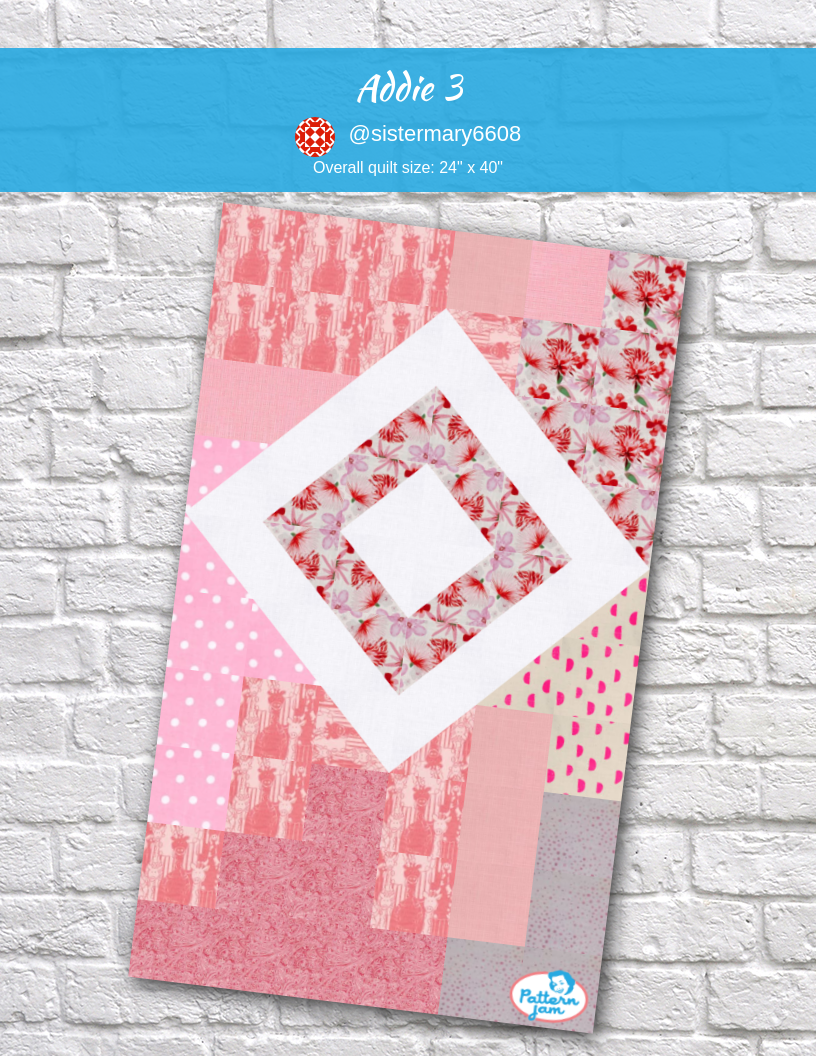 Addie 3 - custom quilt designed by &#64;sistermary6608 using PatternJam quilt design software