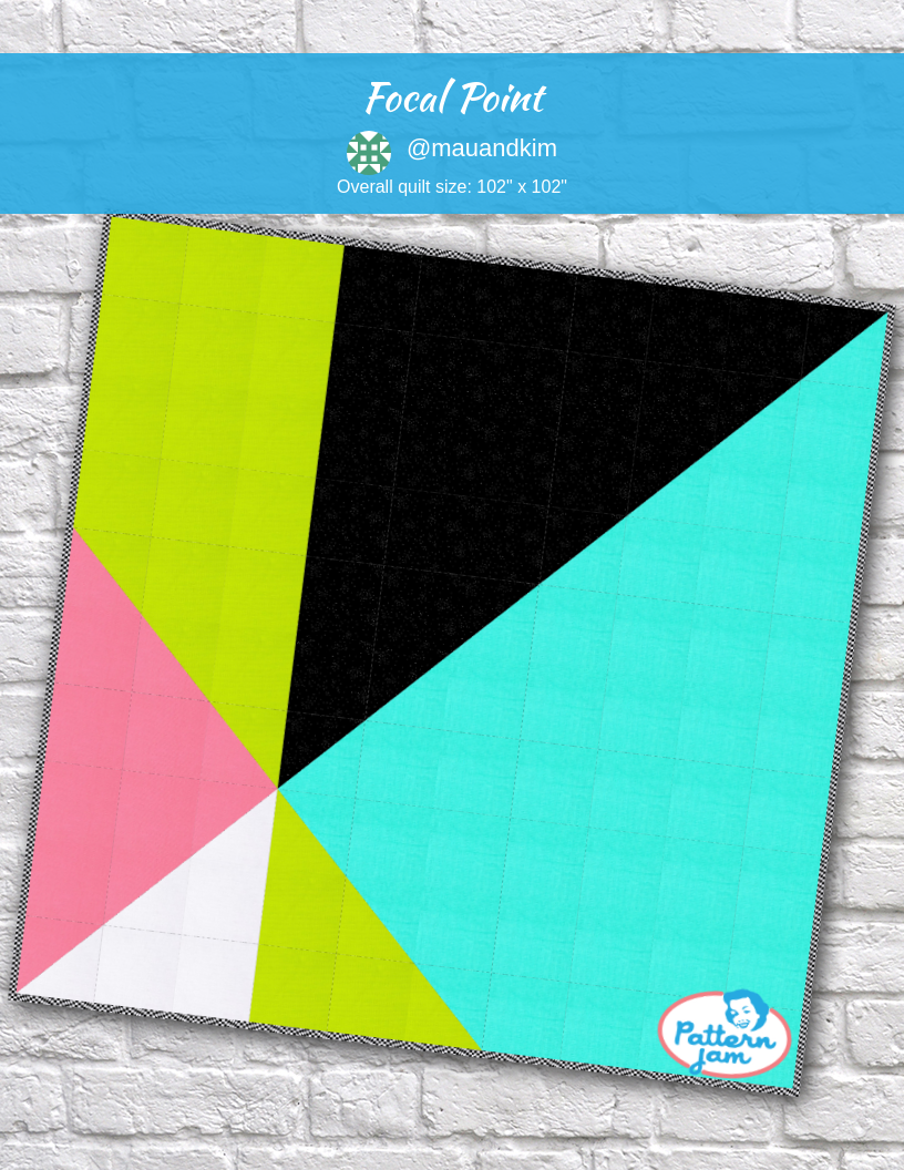 Focal Point - custom quilt designed by &#64;mauandkim using PatternJam quilt design software