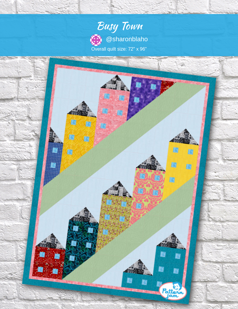 busy town - custom quilt designed by &#64;sharonblaho using PatternJam quilt design software