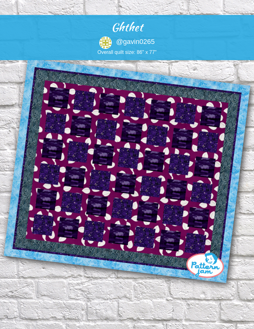 Ghthet - custom quilt designed by &#64;gavin0265 using PatternJam quilt design software